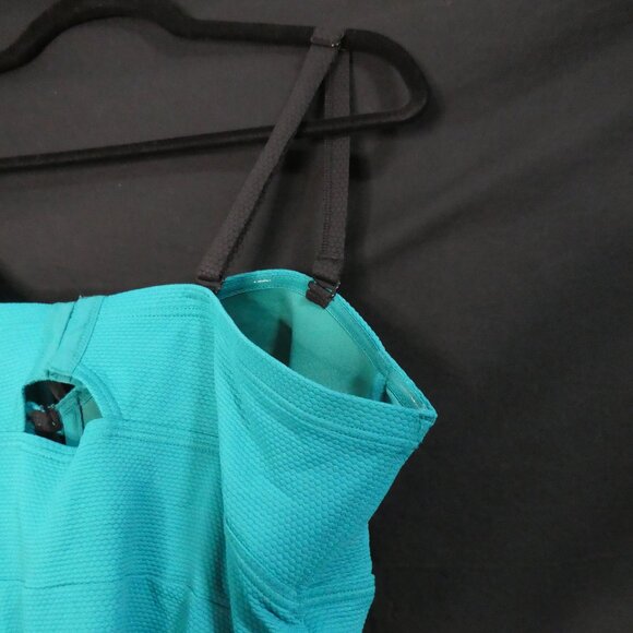 CACTUS | 2X | Stylish Turquoise Tankini Top | Back Hook Closure - Picture 11 of 14